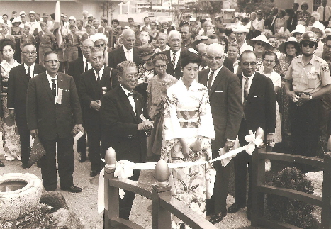 1964 Yokkaichi Garden Dedication in Downtown LB.
